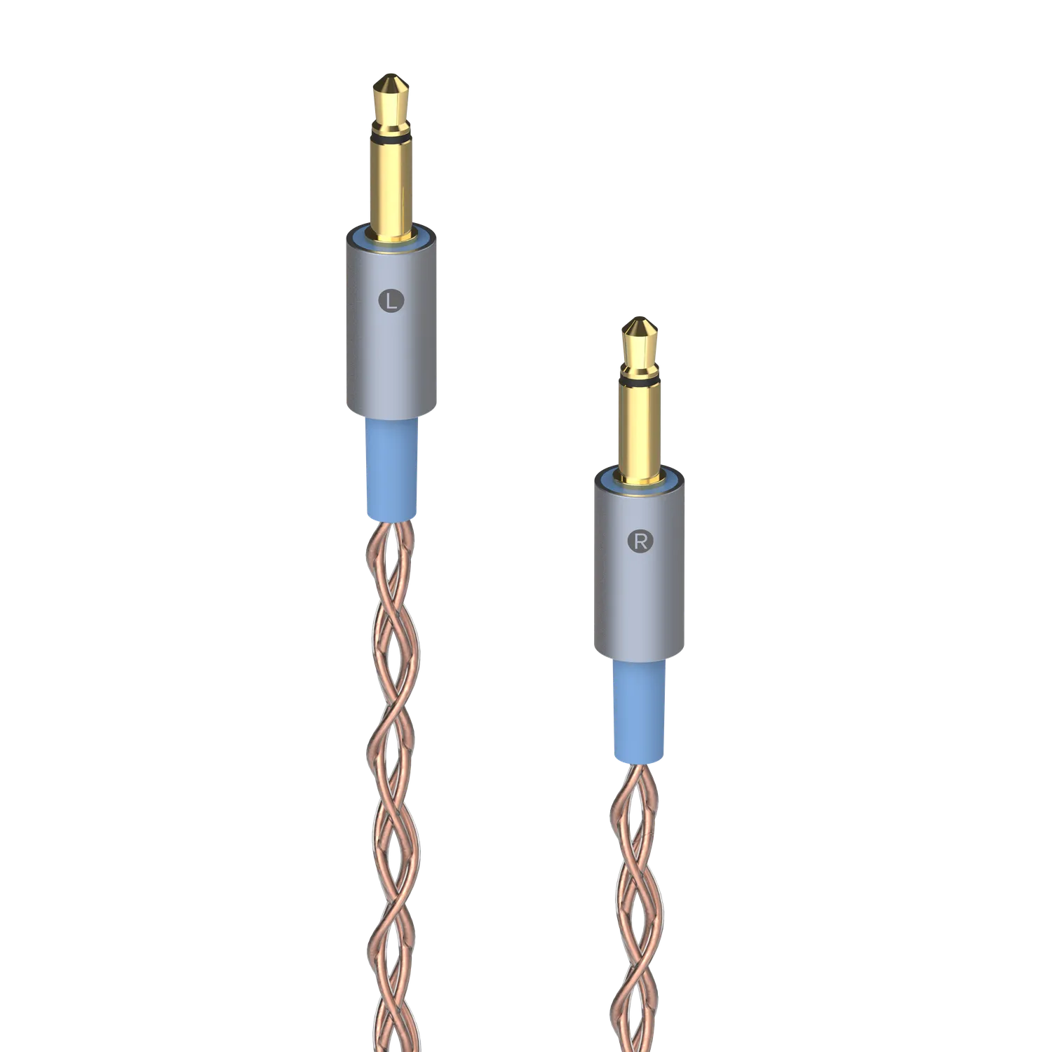 Dekoni Ensemble TS 3.5mm Y-split kabel PCUHD flettet
