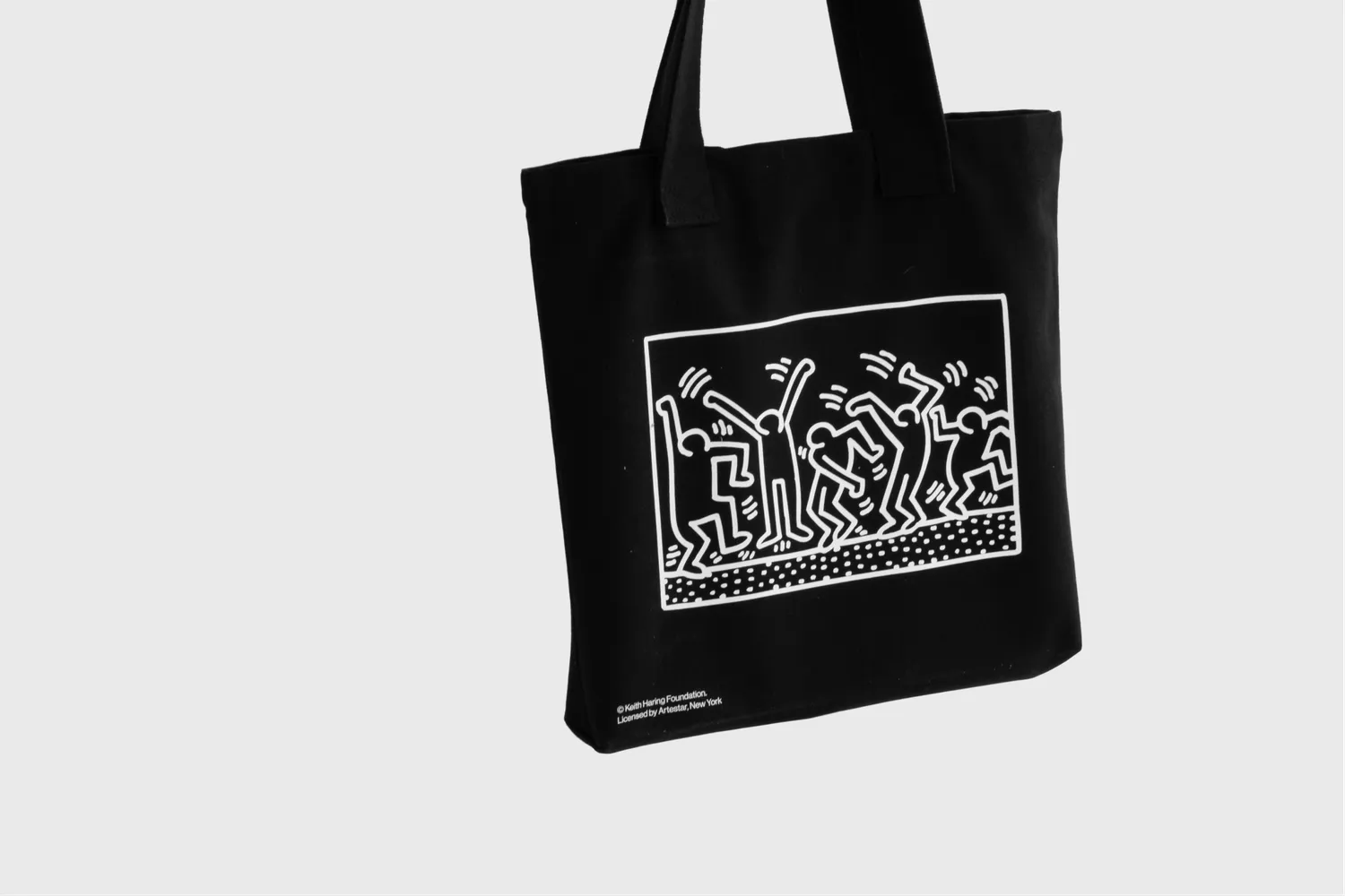 AM Keith Haring pladetote til 25 plader i bomuldscanvas