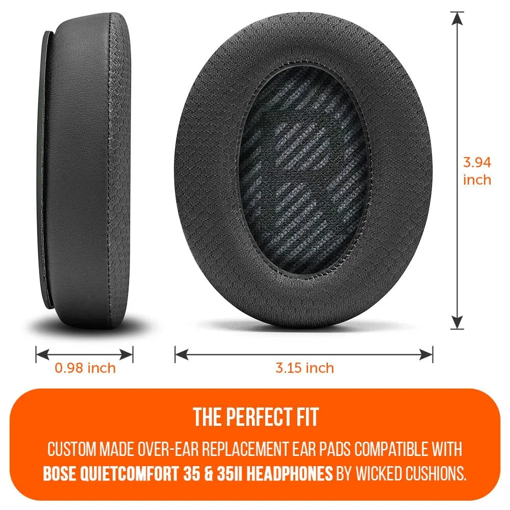 Wicked Cushions WC FreeZe Bose QC35 kølende ørepuder sort