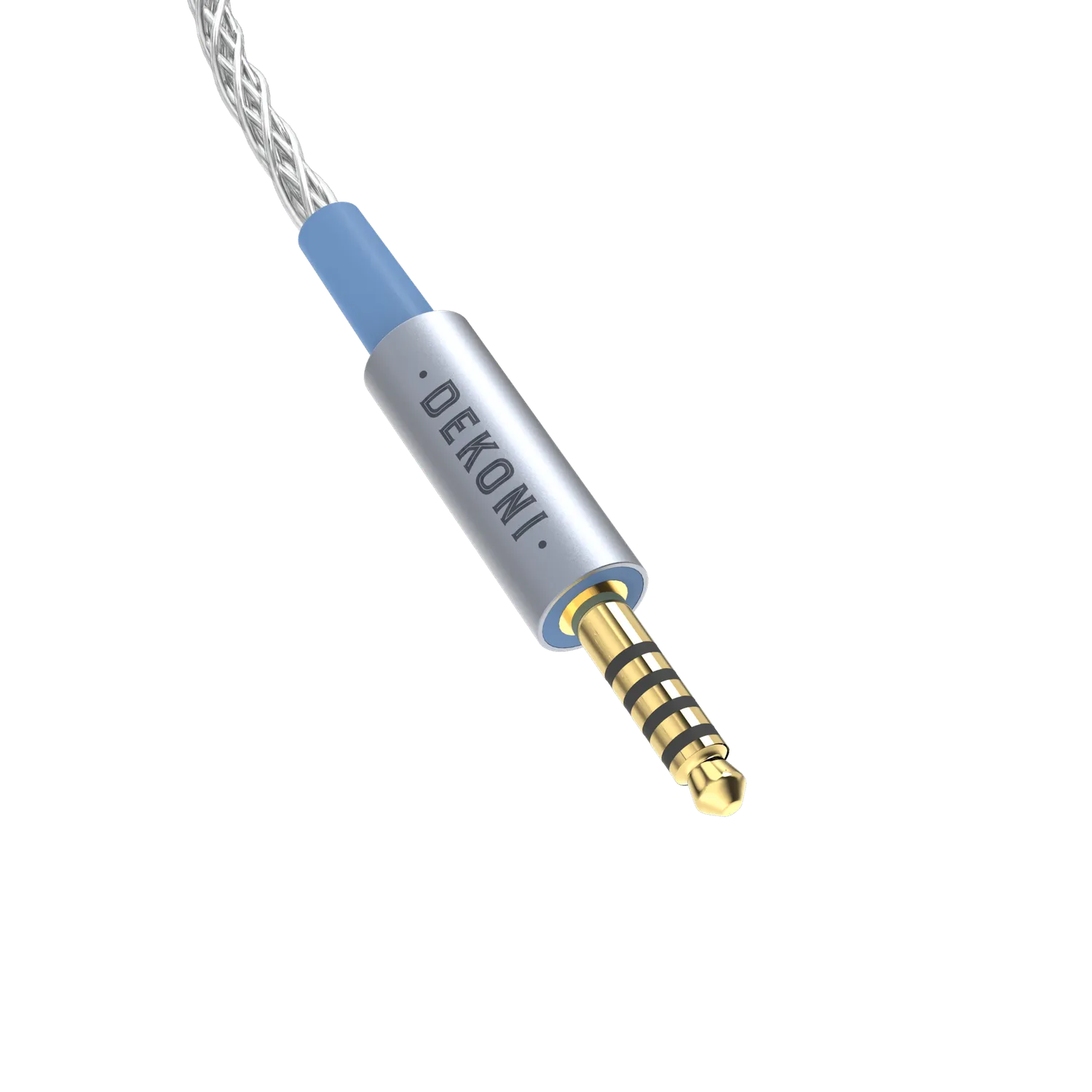 Dekoni Presplit 4.4mm balanceret sølvflettet kabel 52 tommer