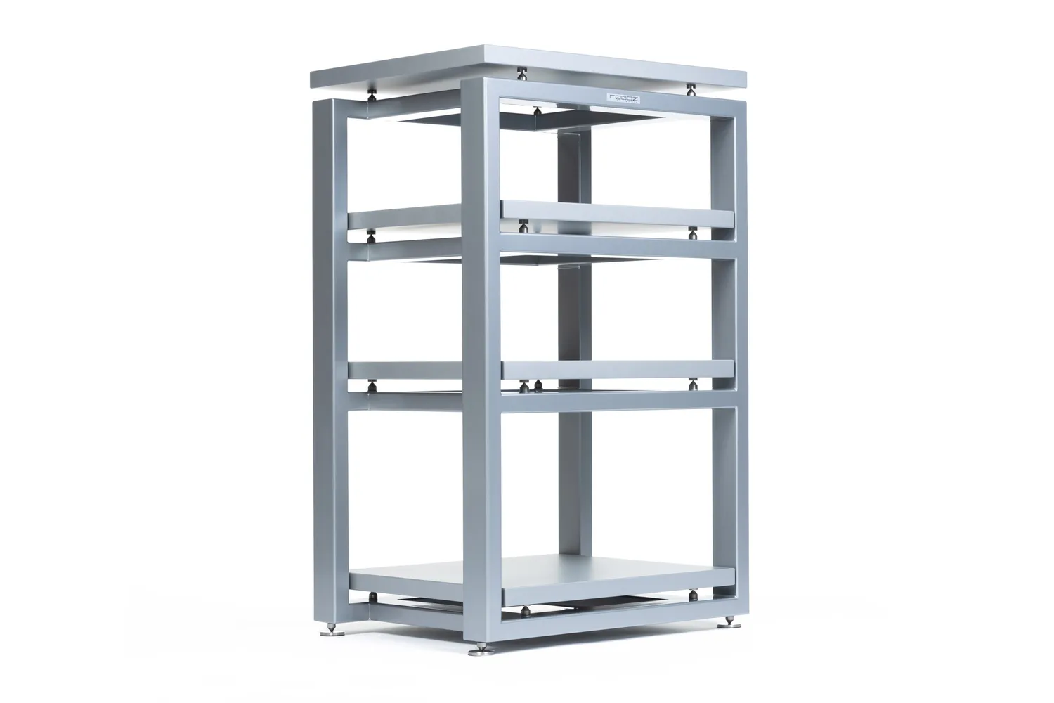 Rogoz Audio Assonanz hi-fi-rack med 4 hylder, sølv