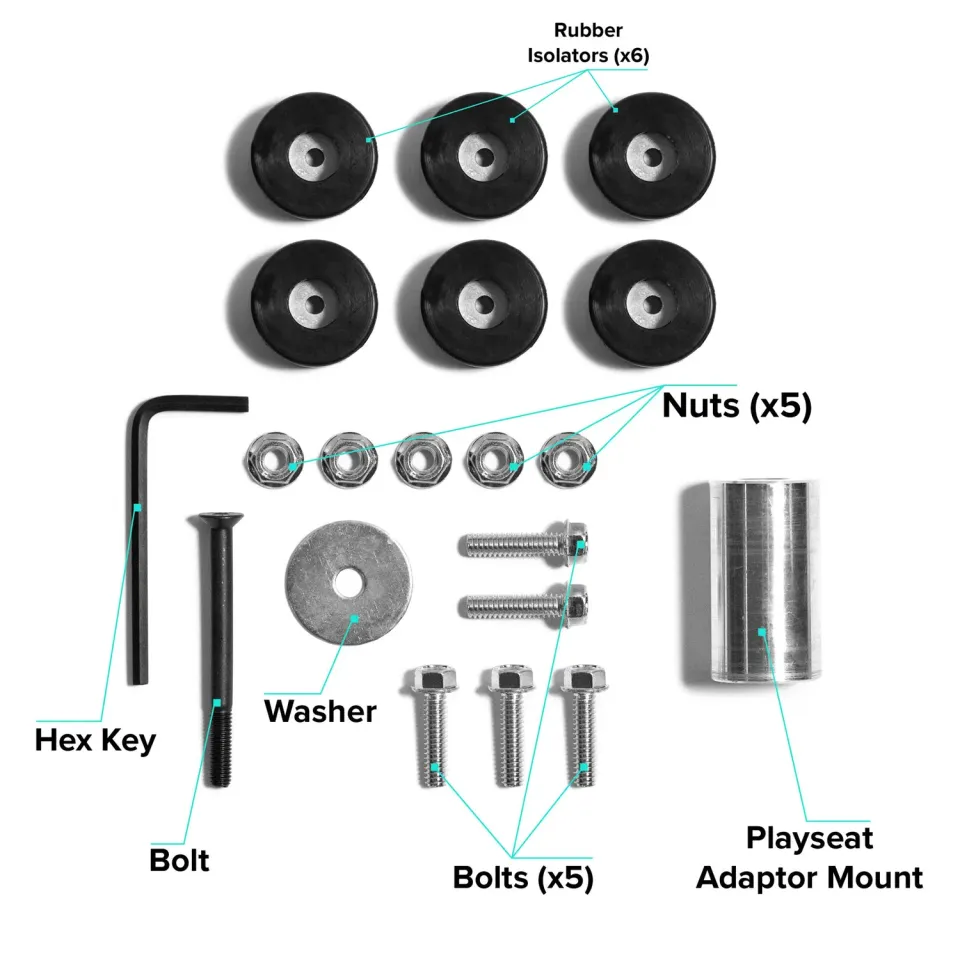 ButtKicker Gamer2 Playseat Adapter Kit monteringsbeslag til racersæde