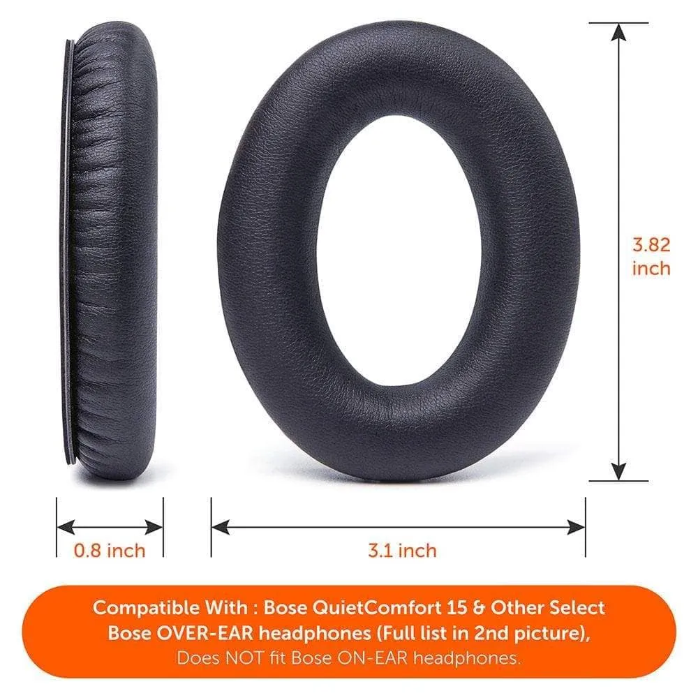 Wicked Cushions QC15 ørepuder sort, velour med memory foam