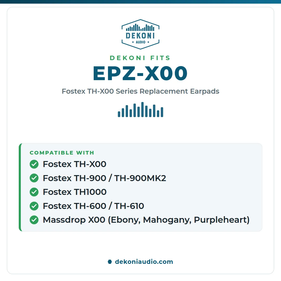 Dekoni Fostex TH-X00 Series ørepuder memory foam