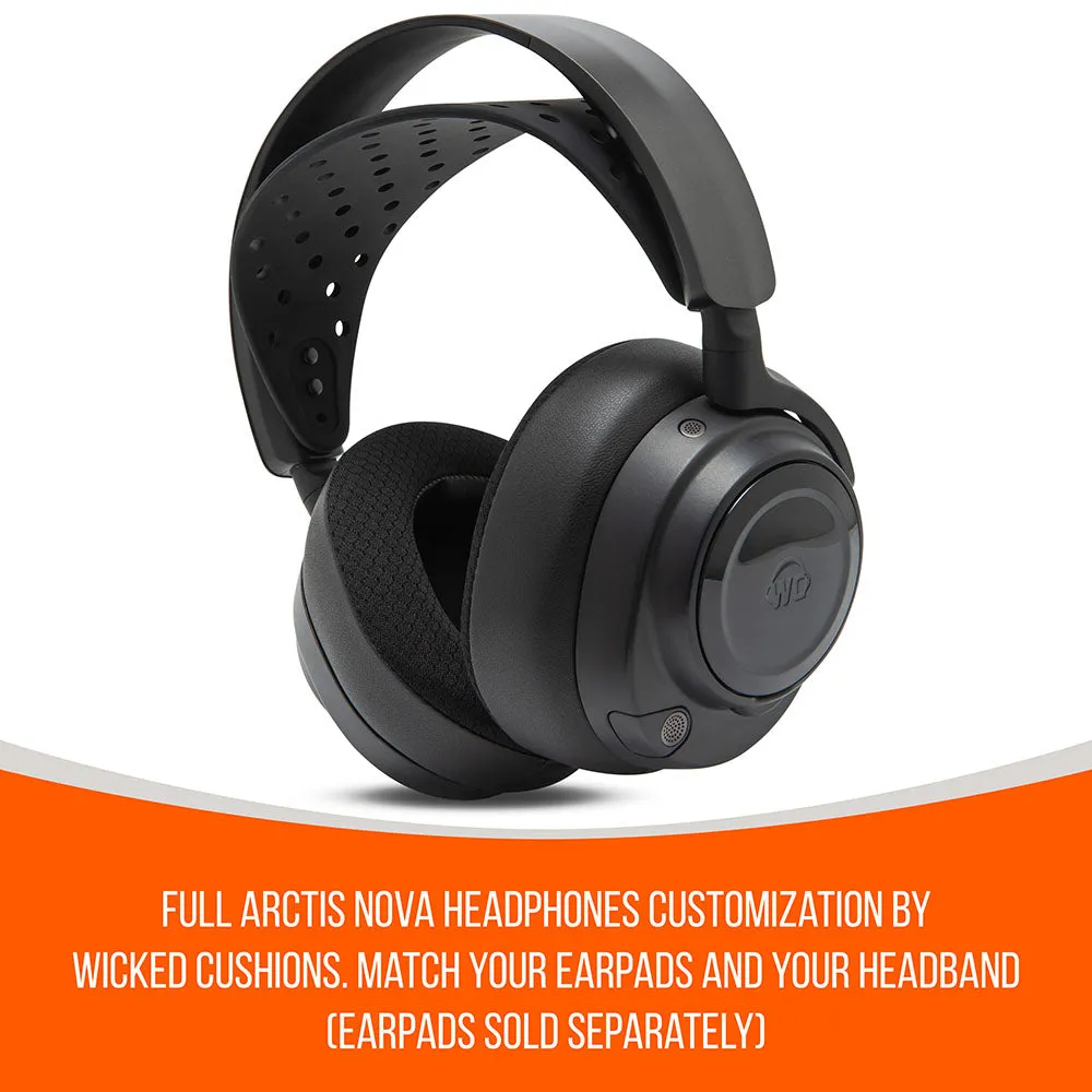 Wicked Cushions WC HeadbandZ Arctis Nova V2 hovedbøjle Black, ekstra bred