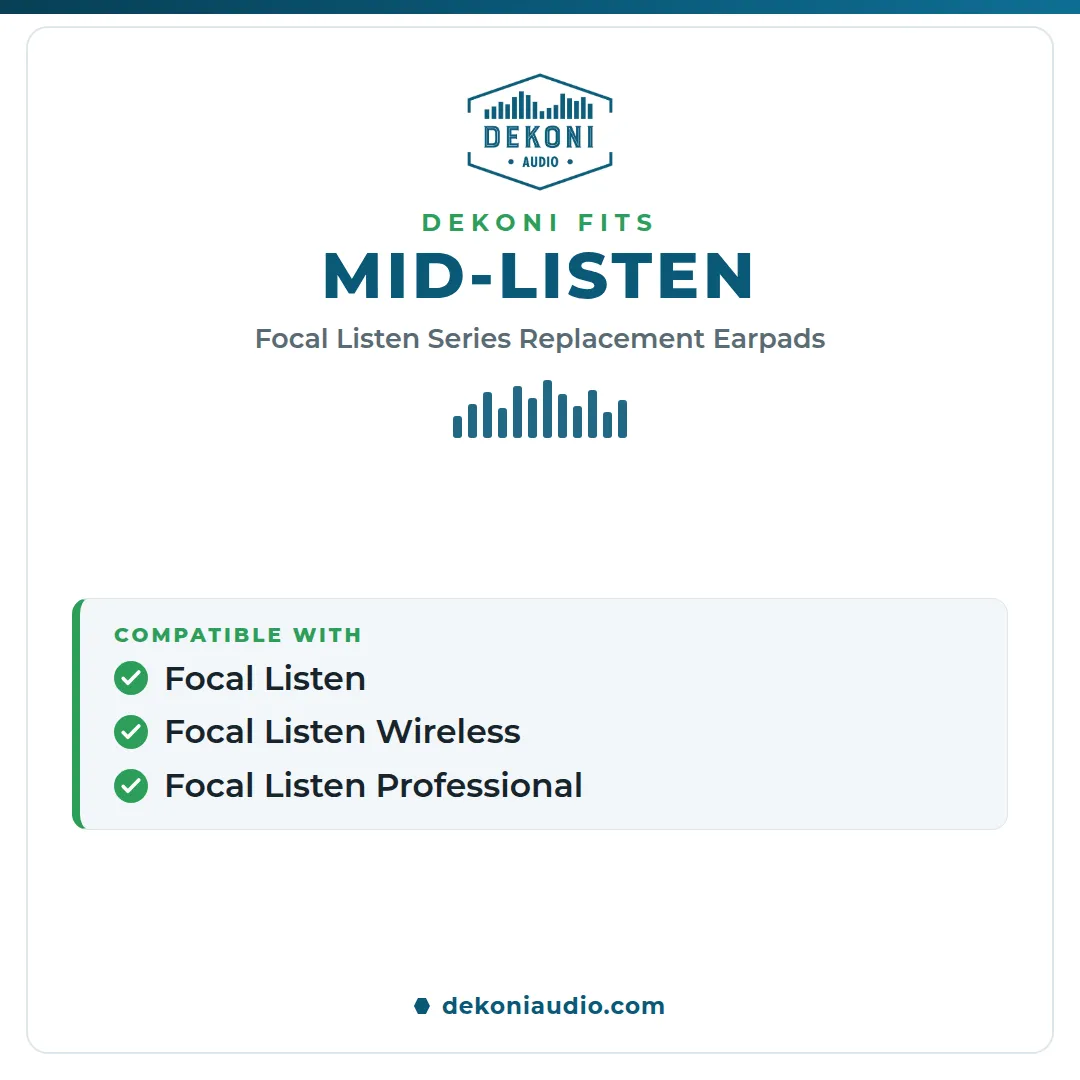 Dekoni Focal Listen ørepuder – Midnight proteinlæder