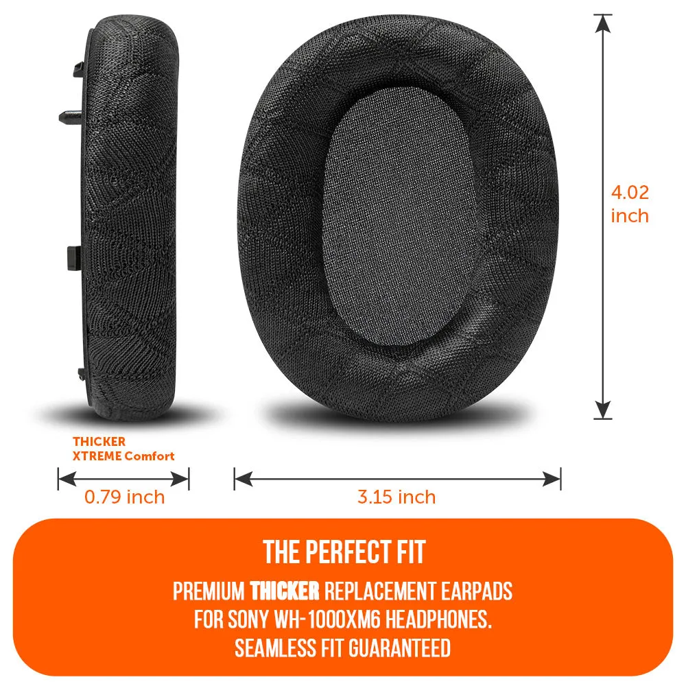Wicked Cushions WC FreeZe V2 XM6 kølegel-ørepuder Black åndbare