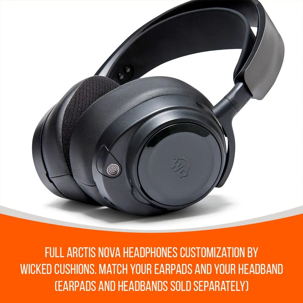 Wicked Cushions Arctis Nova Booster Pack sideplader, sort