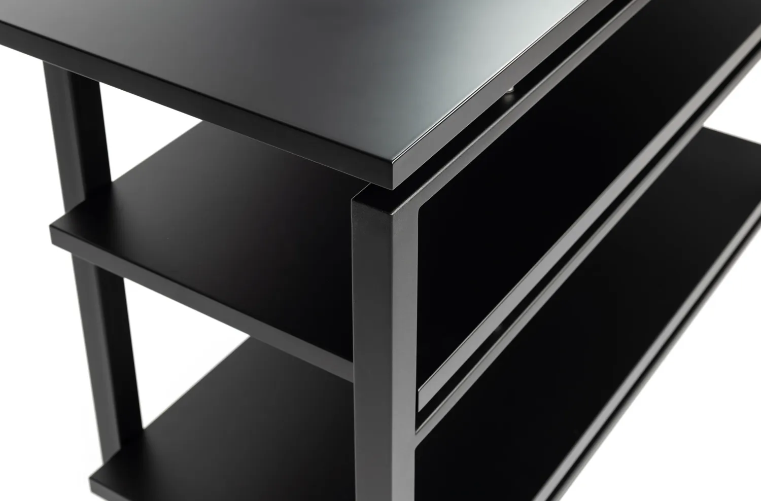Rogoz Audio 4QB3 hi-fi-rack med 3 hylder, sort mat