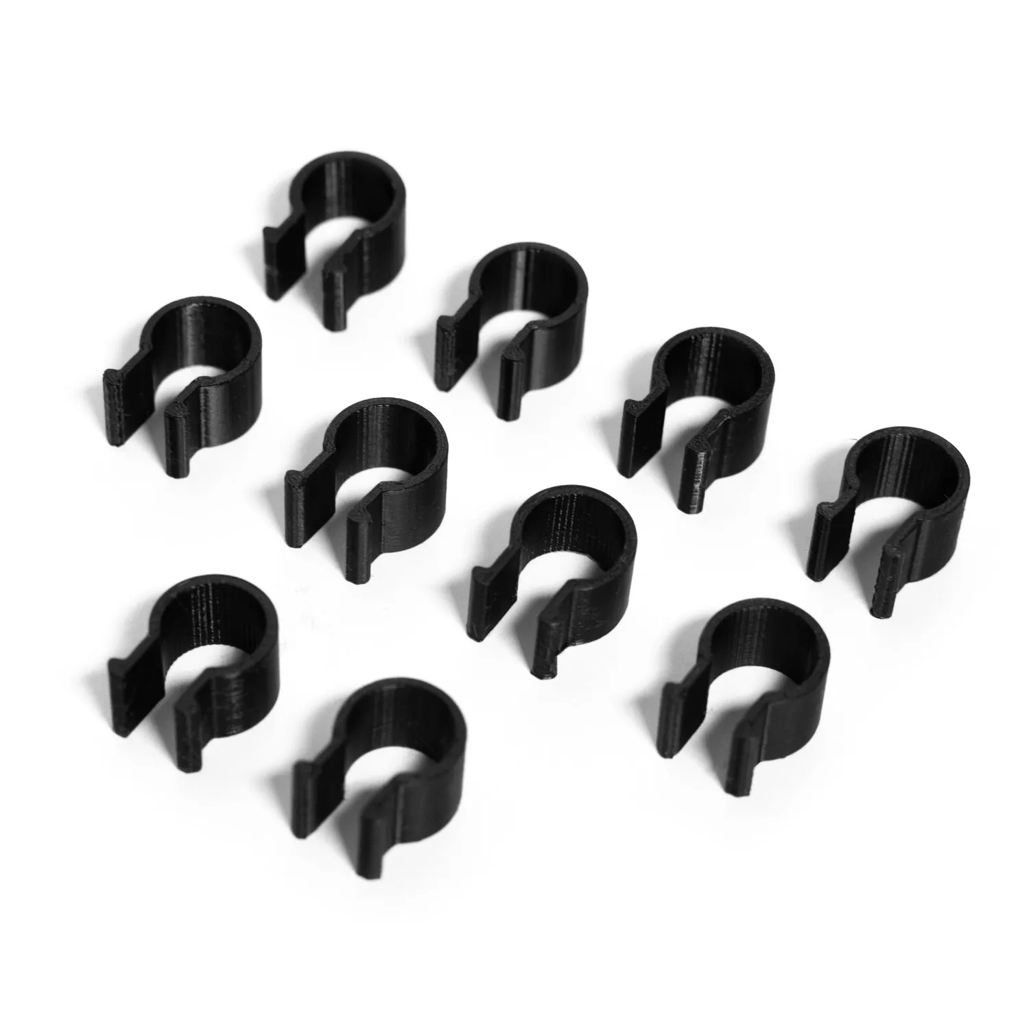 ButtKicker kabelclips til 4080-profil, sort/rød mix, 5 stk., PLA