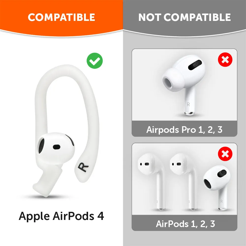 Wicked Cushions WC HookZ AirPods 4 ørekroge sort silikone