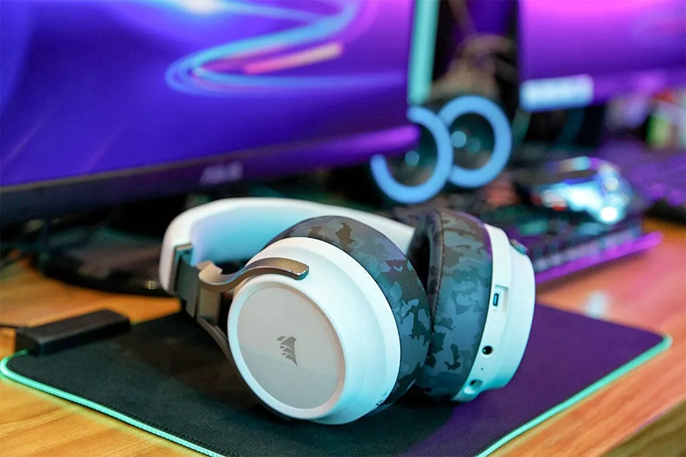 Wicked Cushions Upgraded Corsair Virtuoso ørepuder sort memoryskum
