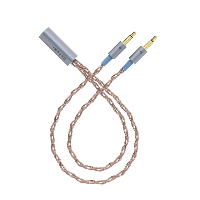 Dekoni Ensemble TS 3.5mm Y-split kabel PCUHD flettet