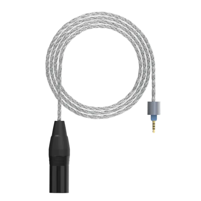 Dekoni Ensemble Presplit 4-Pin XLR kabel 52" sølvflettet