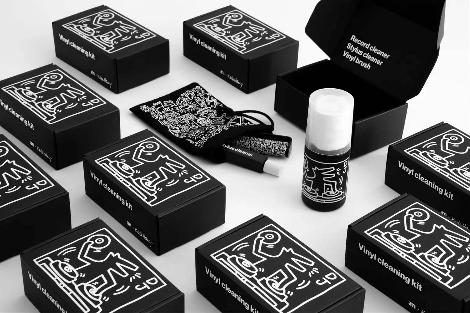 AM Keith Haring pladerensesæt til vinyl, komplet