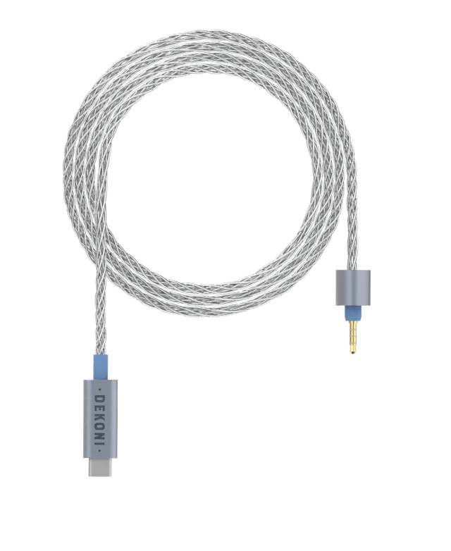 Dekoni Presplit USB-C 52" DAC-hovedtelefonkabel CS43131