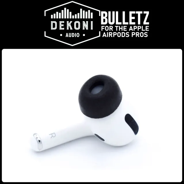 Dekoni Bulletz AirPods Pro memory foam ørepropper – Black