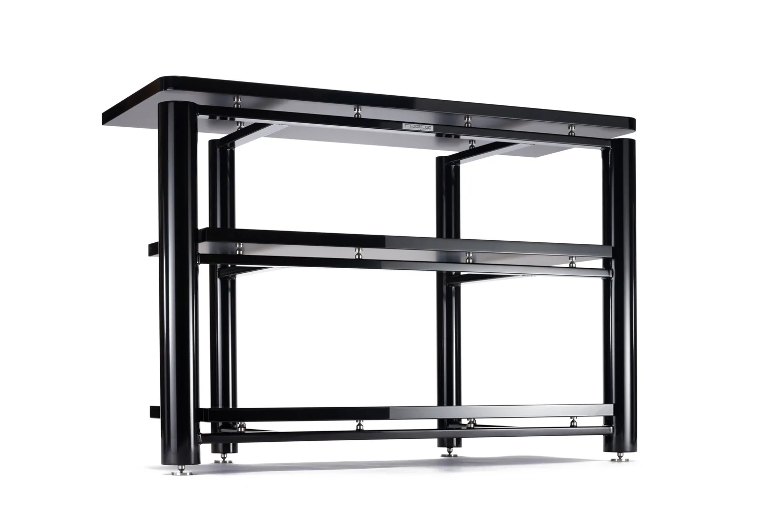 Rogoz Audio 4SPB3PB hi-fi-rack sort højglans 3 niveauer bredt