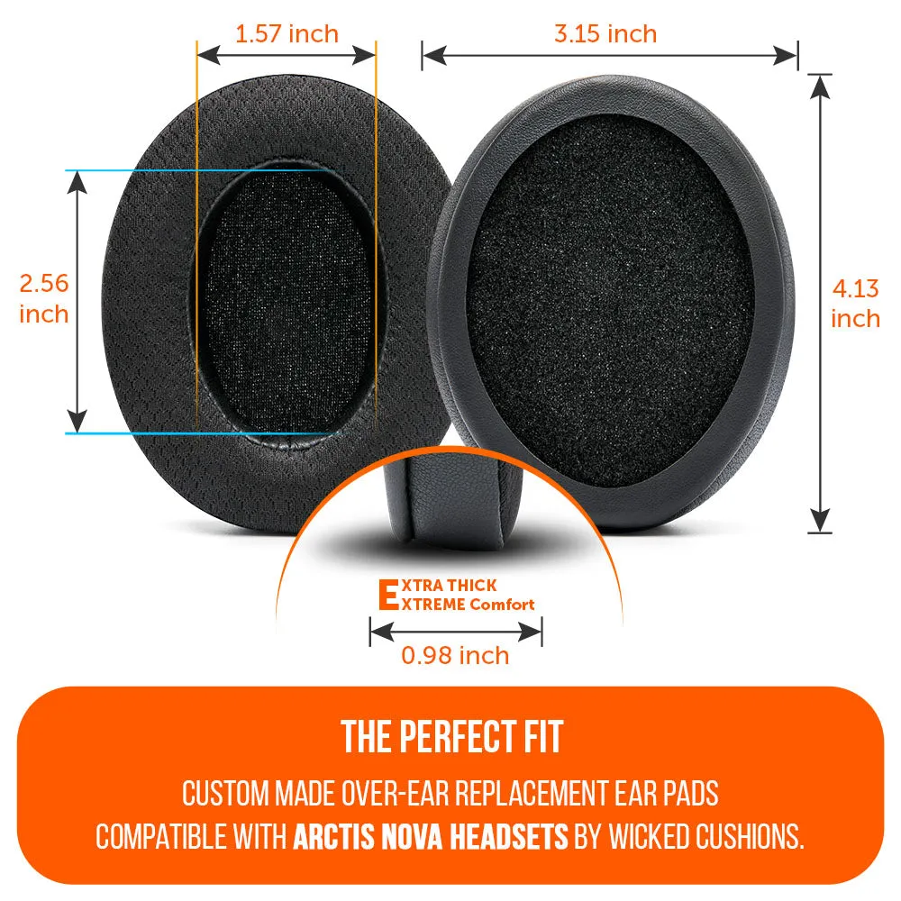 Wicked Cushions WC Mod Kit Arctis Nova headsettilbehør sort, kølende gel