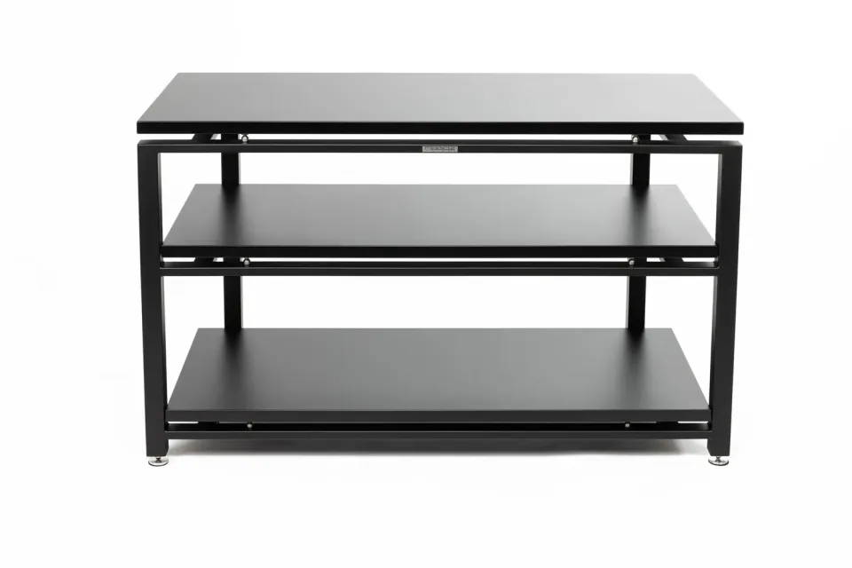 Rogoz Audio 4QB3 hi-fi-rack med 3 hylder, sort mat