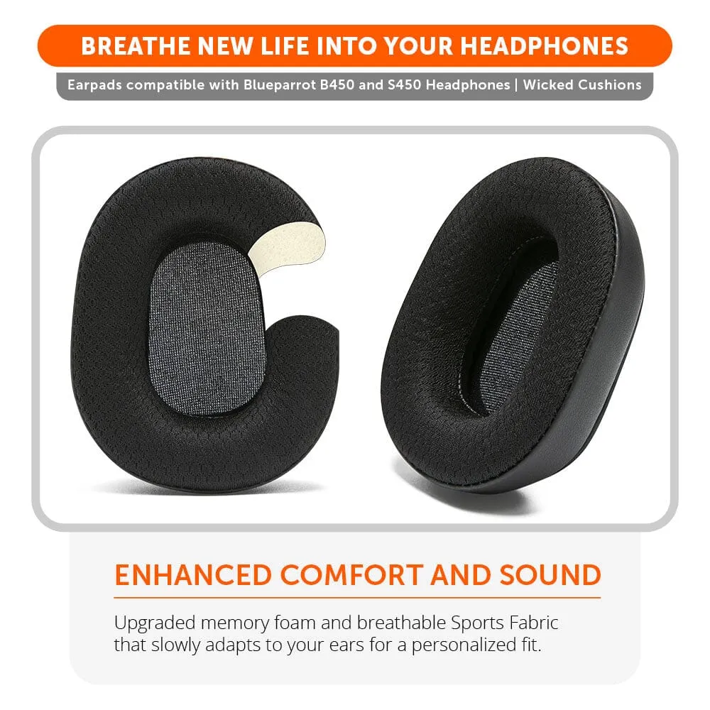 Wicked Cushions WC PadZ B450 ørepuder sort, memory foam