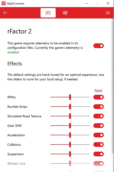 ButtKicker rFactor 2 ButtKicker HaptiConnect Plugin software
