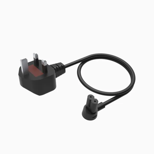 Flexson Short Power Cable 0,35 m strømkabel sort