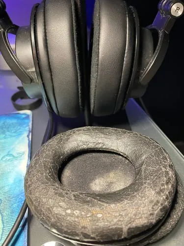 Wicked Cushions ATH M50X Velour Hybrid ørepuder, sort