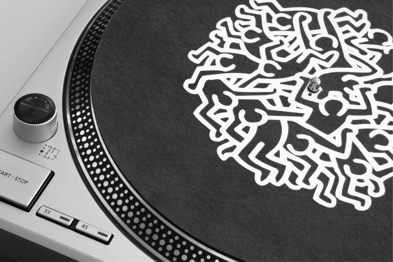 AM Keith Haring antistatisk plademåtte i kulfiber