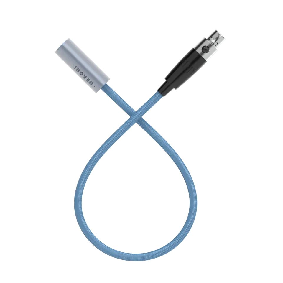 Dekoni Ensemble Post-Split nylonkabel til hovedtelefoner – 3-pin mini-XLR