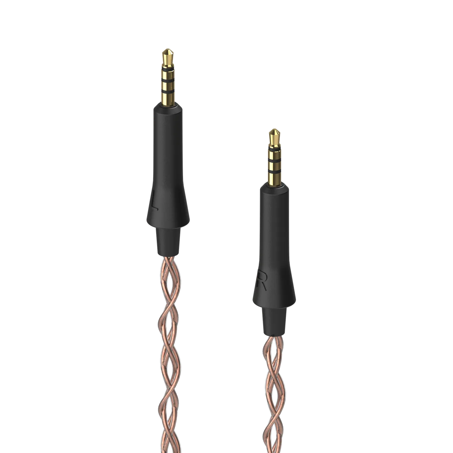 Dekoni Ensemble grell OAE1/2 Y-split hovedtelefonkabel – flettet PCUHD