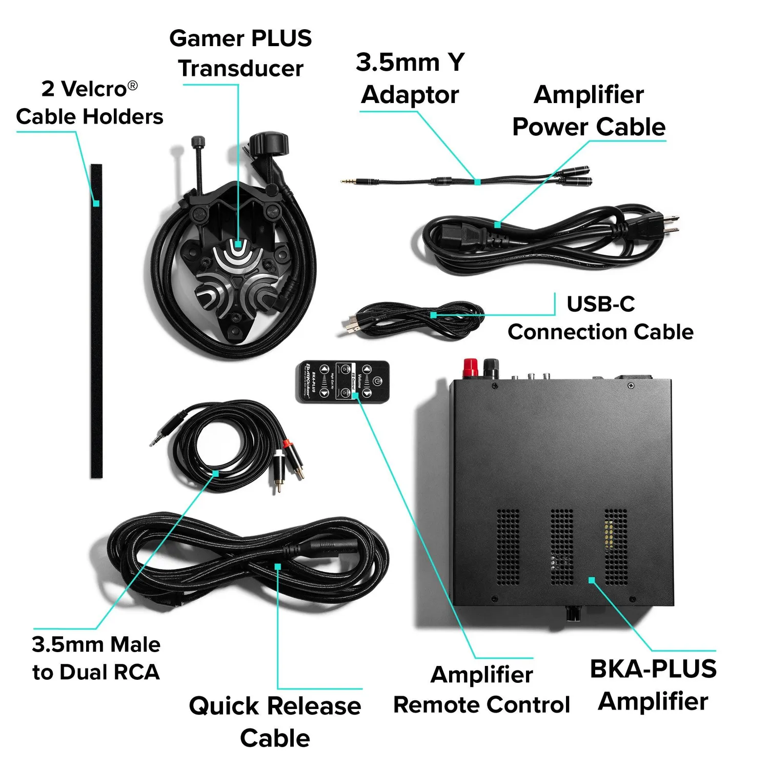 ButtKicker Gamer PLUS haptisk transducer med Track Pack til simracing
