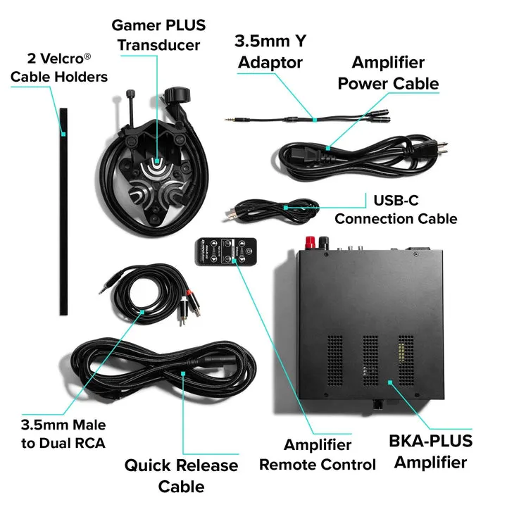 ButtKicker Gamer PLUS 4 Corners Kit haptisk sæt, 4 stk.