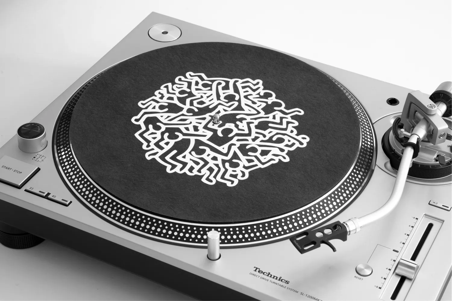 AM Keith Haring antistatisk plademåtte i kulfiber