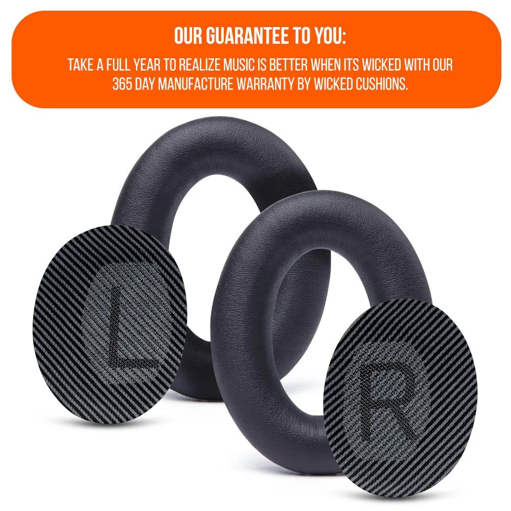 Wicked Cushions Bose QC35 Replacement Ear Pads ørepuder sort
