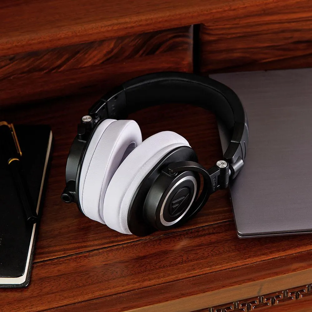 Wicked Cushions ATH M50X ørepuder sort ekstra tykke PU-læder
