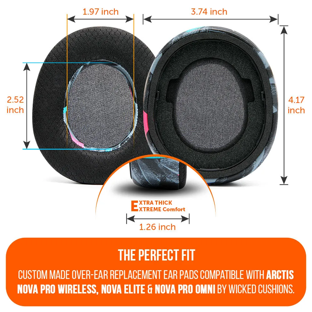 Wicked Cushions Mod Kit Nova Pro Wireless mod kit 90s Black kølende