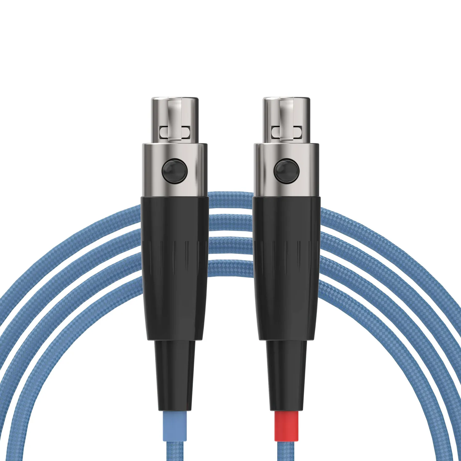 Dekoni Ensemble 64" 4,4 mm til Mini XLR hovedtelefonkabel, blå nylon