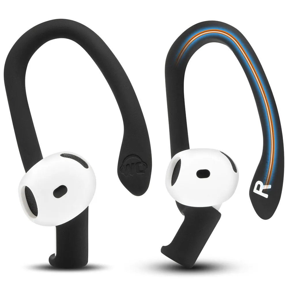 Wicked Cushions WC HookZ AirPods 4 ørekroge sort silikone