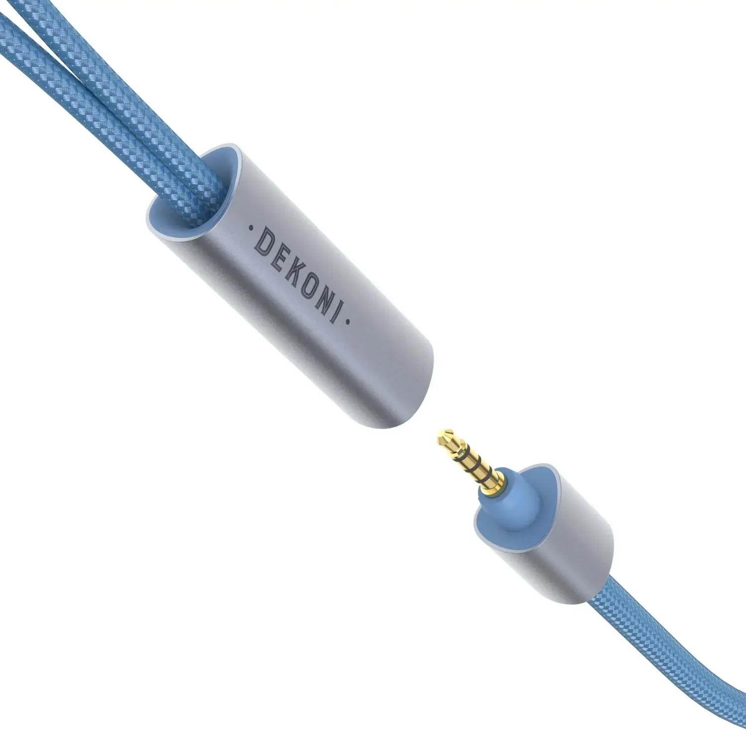 Dekoni Presplit 6,35 mm ubalanceret kabel 64" blå nylon