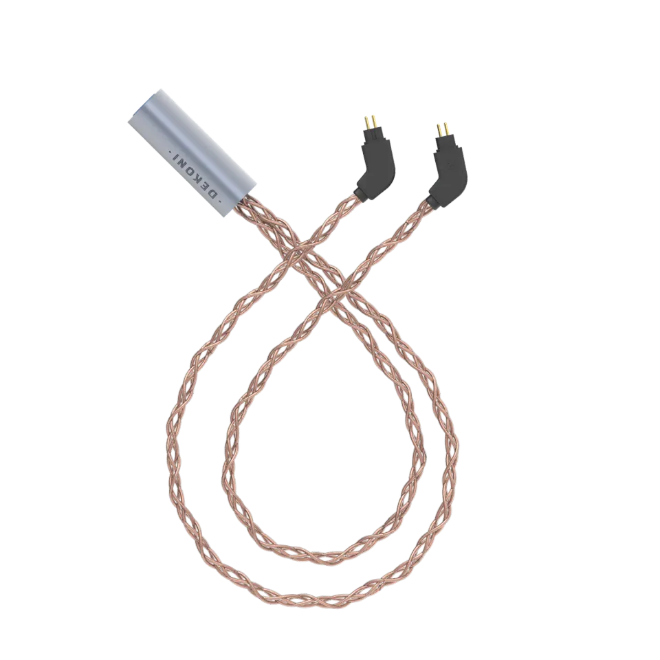 Dekoni Ensemble Post-Split 2-pin IEM-kabel PCUHD-kobber 0,78 mm