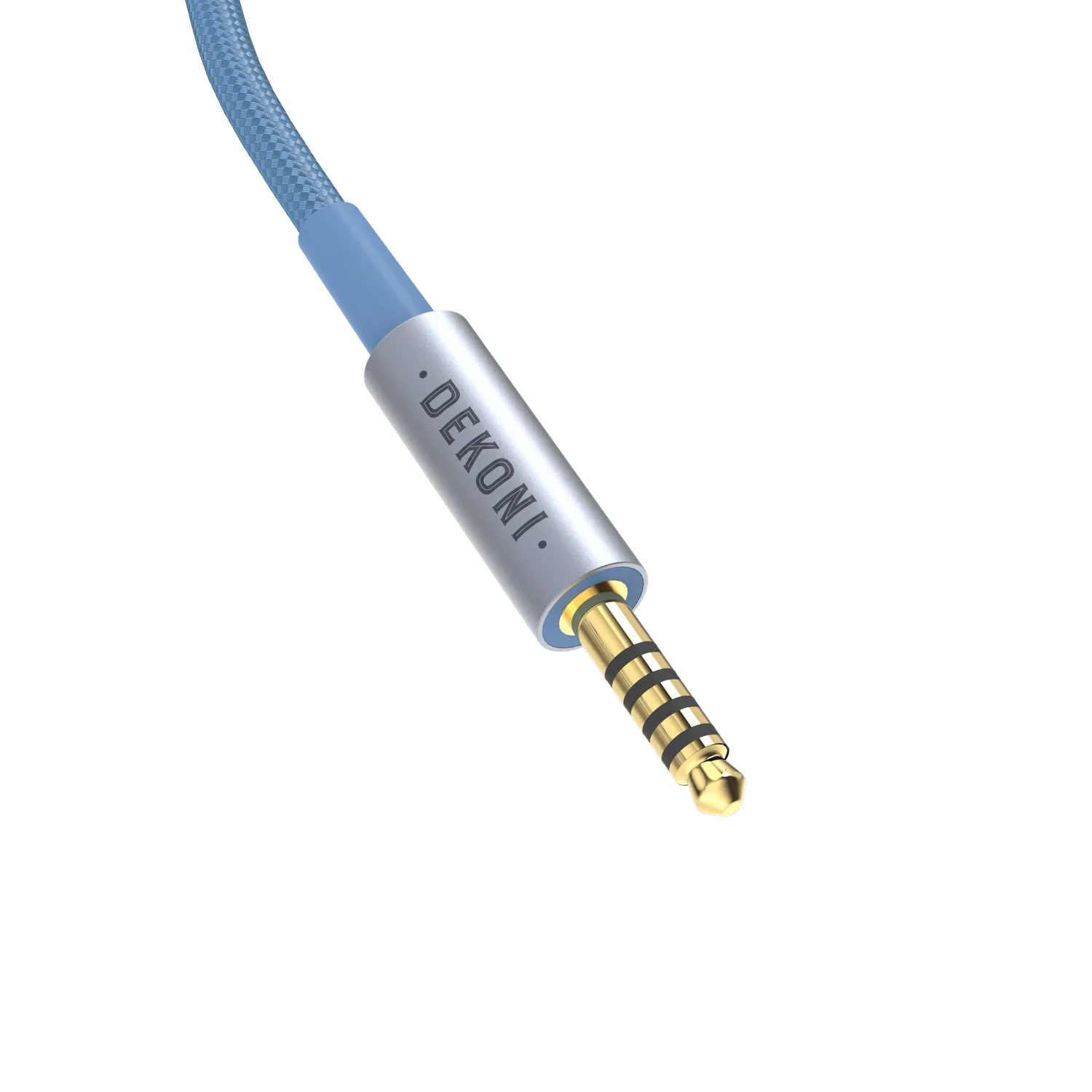 Dekoni Ensemble Presplit 4.4 mm kabel 52" blå nylonflet