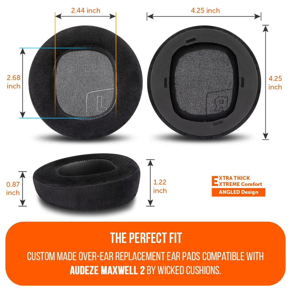 Wicked Cushions WC StealthZ Maxwell 2 ørepuder sort FPS