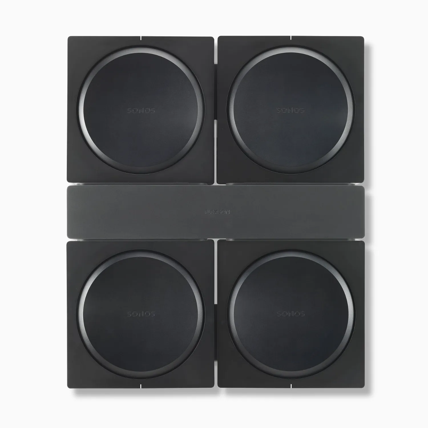 Flexson Sonos Amp Wall Mount x 4 vægbeslag sort
