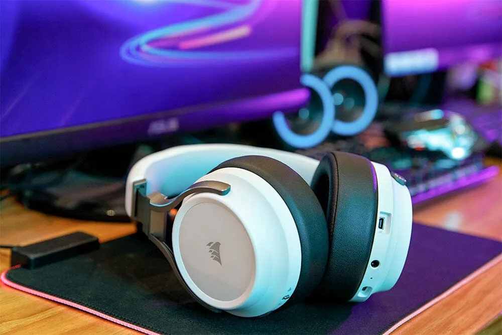 Wicked Cushions Upgraded Corsair Virtuoso ørepuder sort memoryskum