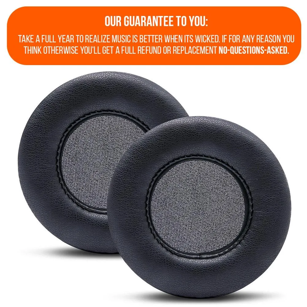 Wicked Cushions Skullcandy Hesh 2 ørepuder sorte memoryskum