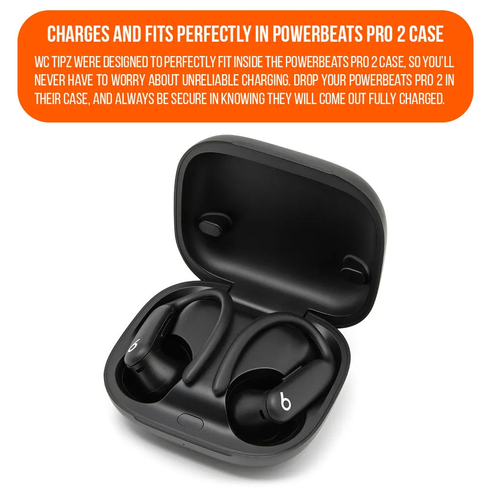Wicked Cushions WC TipZ Powerbeats Pro 2 ørepropper sorte memoryskum