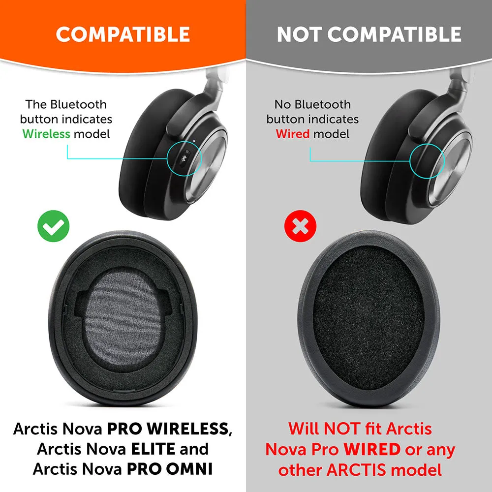 Wicked Cushions WC FreeZe Arctis Nova Pro Wireless ørepuder Techne kølegel