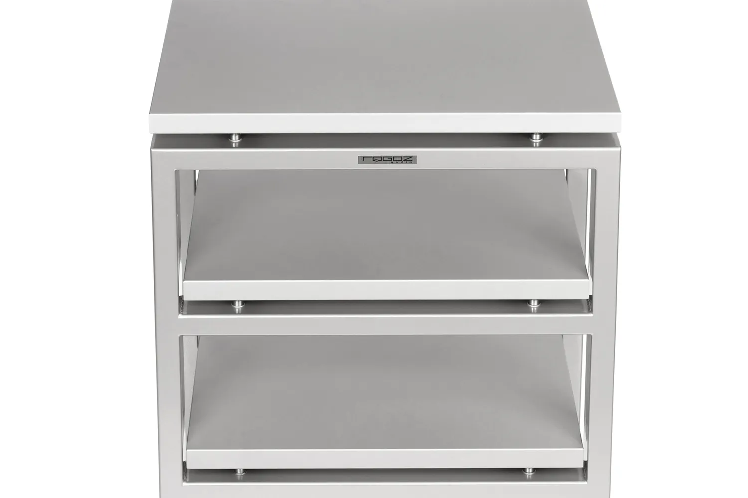 Rogoz Audio Assonanz hi-fi-rack med 4 hylder, sølv