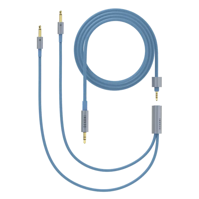 Dekoni Ensemble 1/8" 64" hovedtelefonkabel 3,5 mm nylon